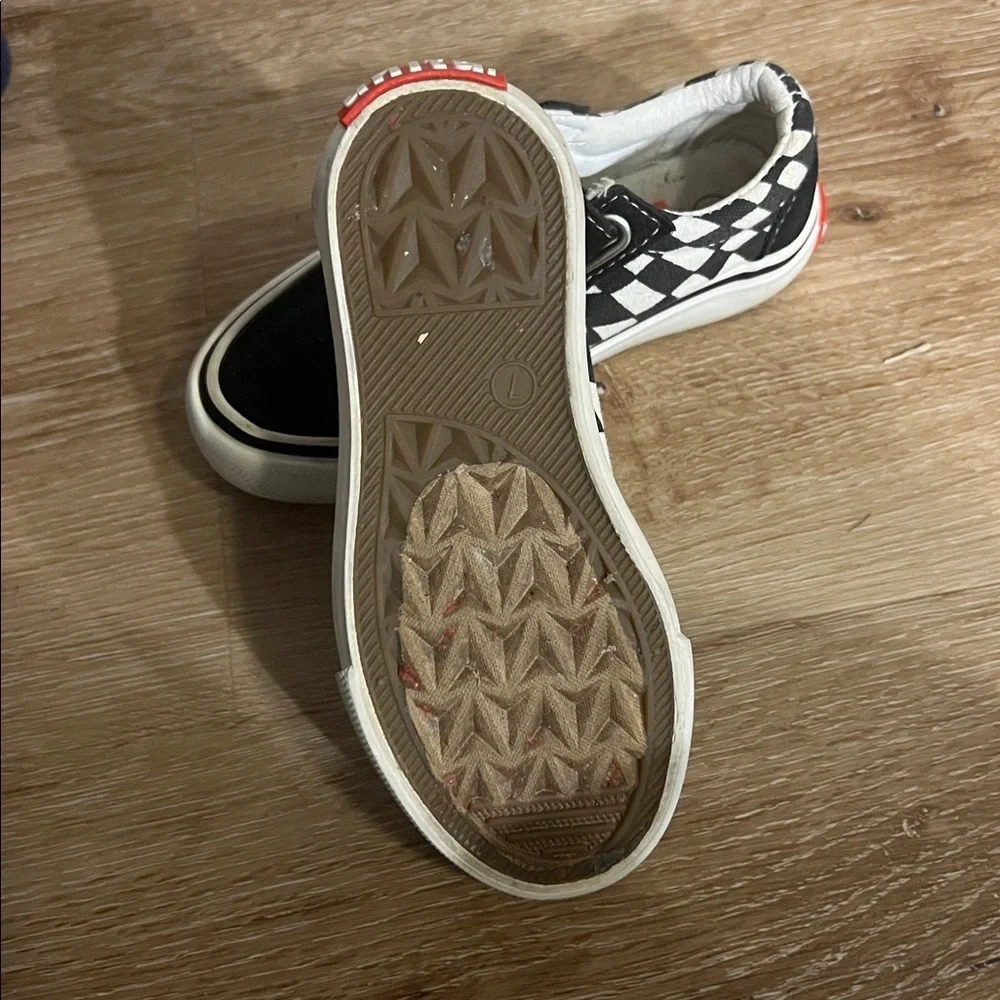 Echo UNLTD Kids Black and White Checkered Shoes